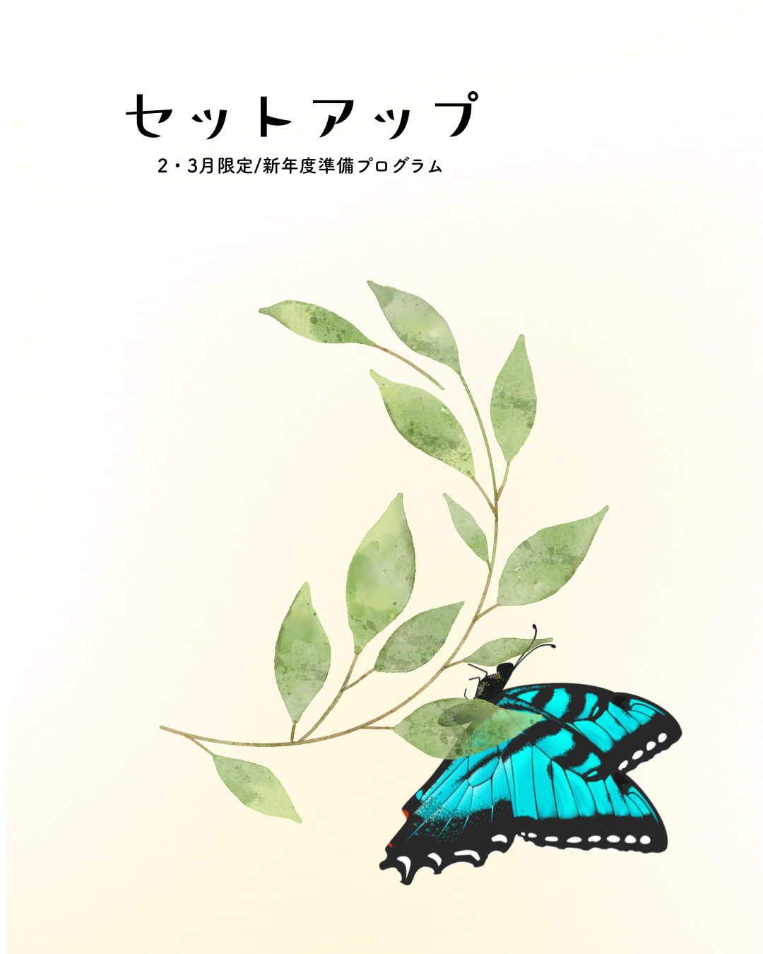 【2月3月限定】セットアップ～新年度準備プログラムのご案内